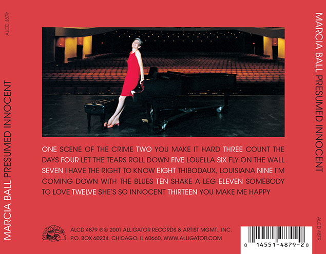 Marcia Ball back cover