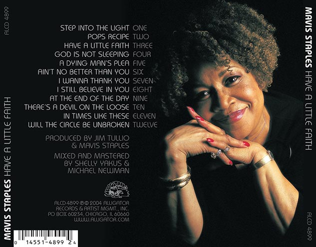 Mavis Staples back cover