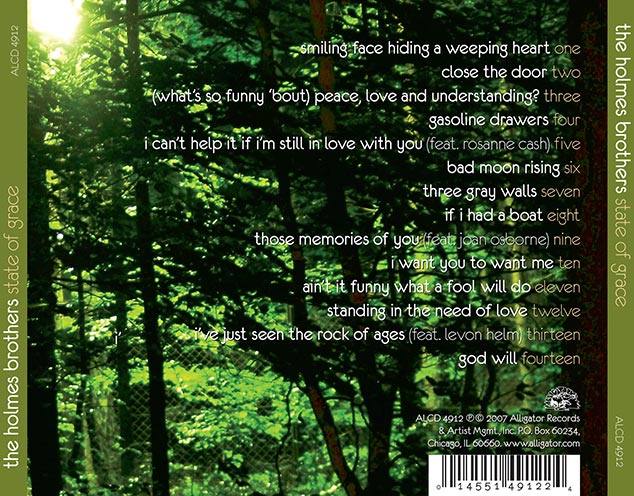 Holmes Brothers back cover