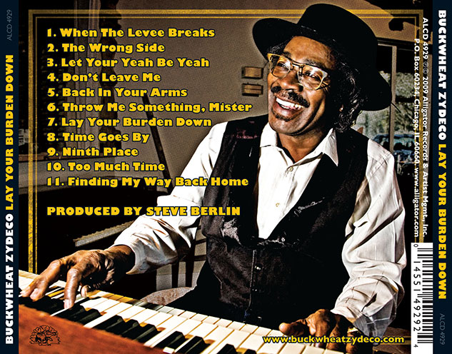 Buckwheat Zydeco back cover