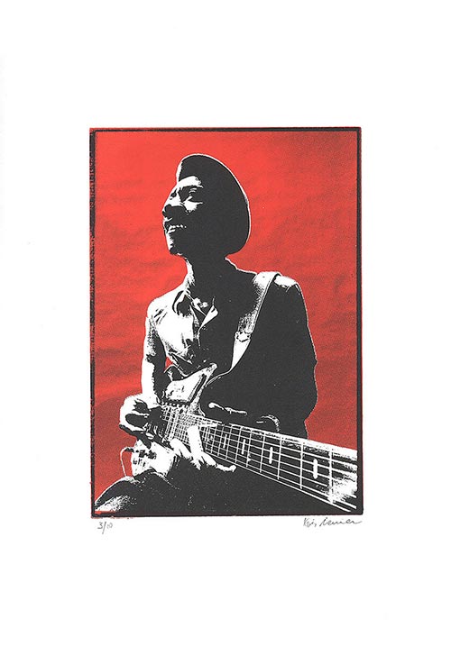 Hound Dog Taylor, 3-color screenprint