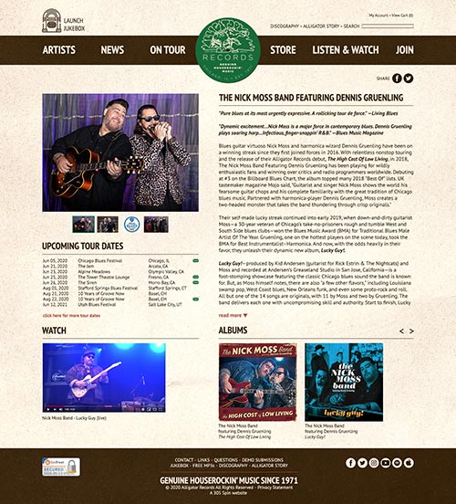 2021 website artist page